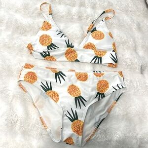 Size Large - pineapple bikini